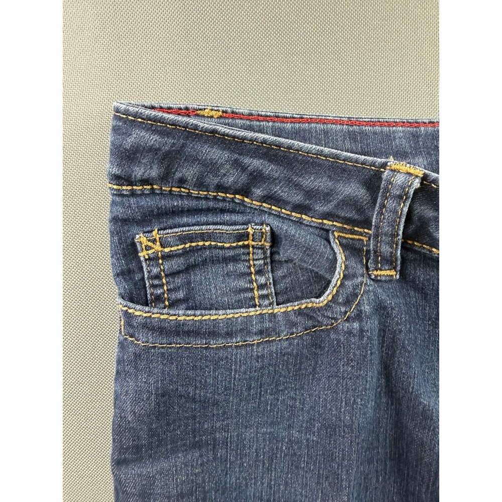 Wrangler Jeans Girls Blue Straight Leg Adjustable Waist 28x28 - Picture 7 of 10